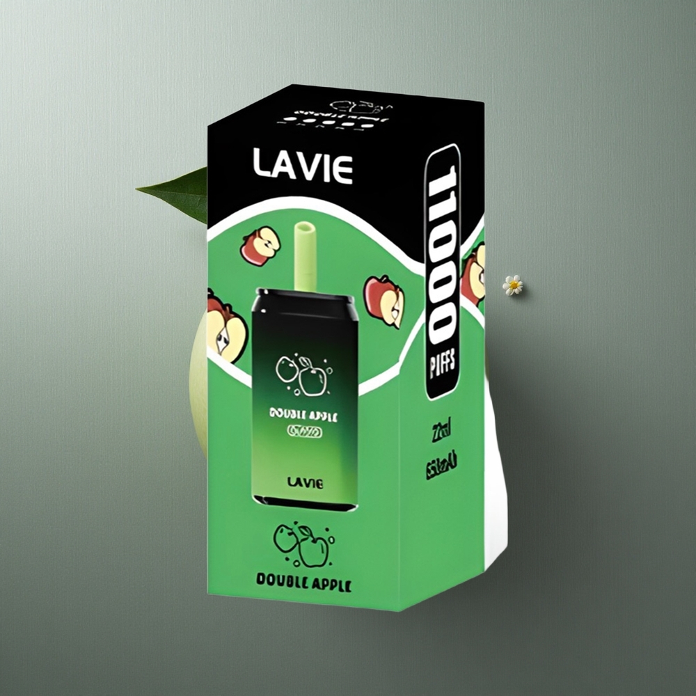 Double Apple LAVIE Aurora 11000 Puffs UK Vape Wholesale Rechargeable 22ML