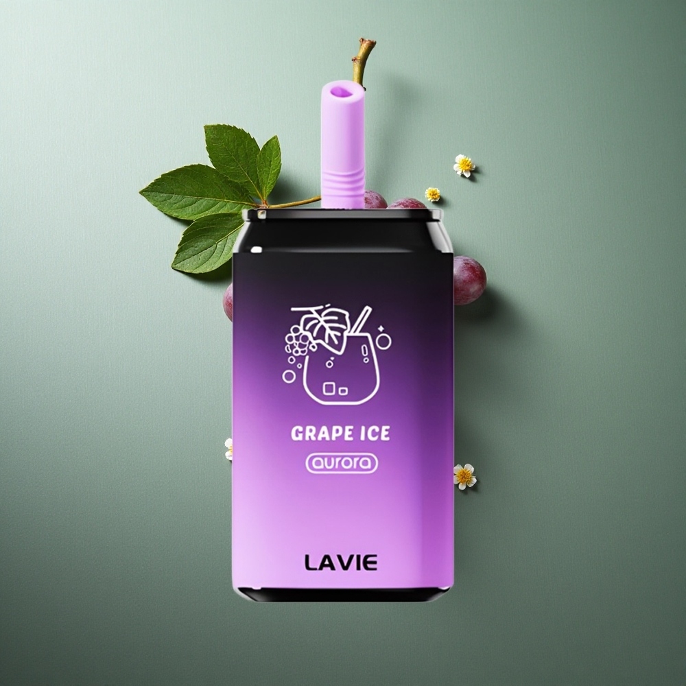 Grape Ice LAVIE Aurora 11000 Puffs UK Vape Wholesale Rechargeable 22ML