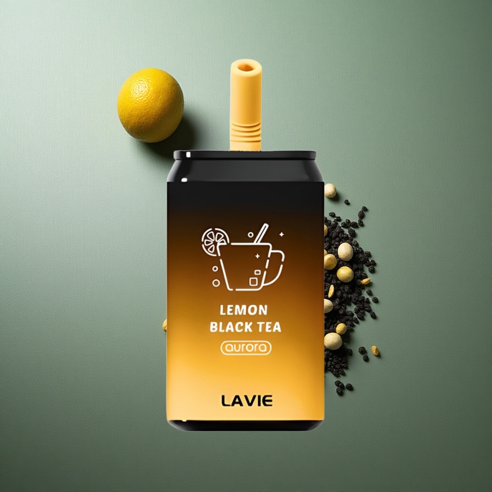Lemon Black Tea LAVIE Aurora 11000 Puffs UK Vape Wholesale Rechargeable Type C