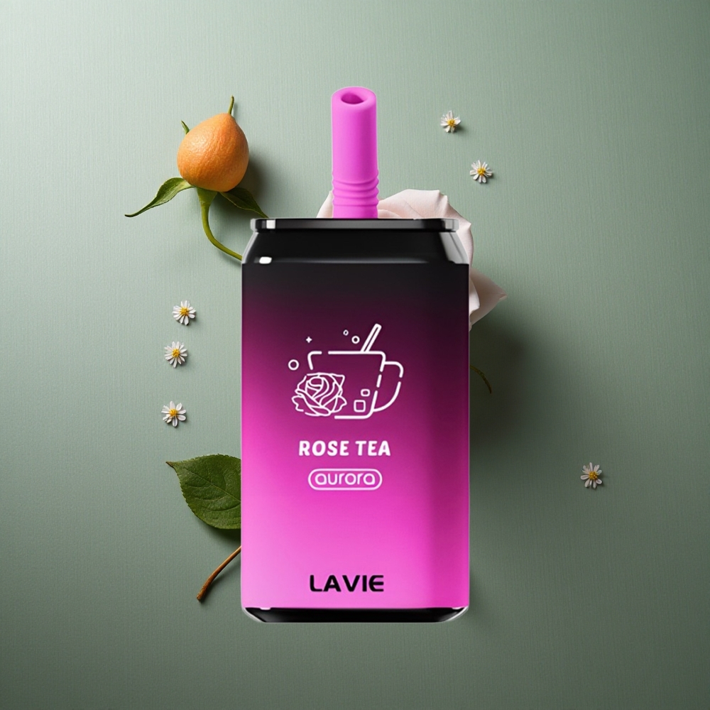 Rose Tea LAVIE Aurora 11000 Puffs UK Vape Wholesale Rechargeable 22ML