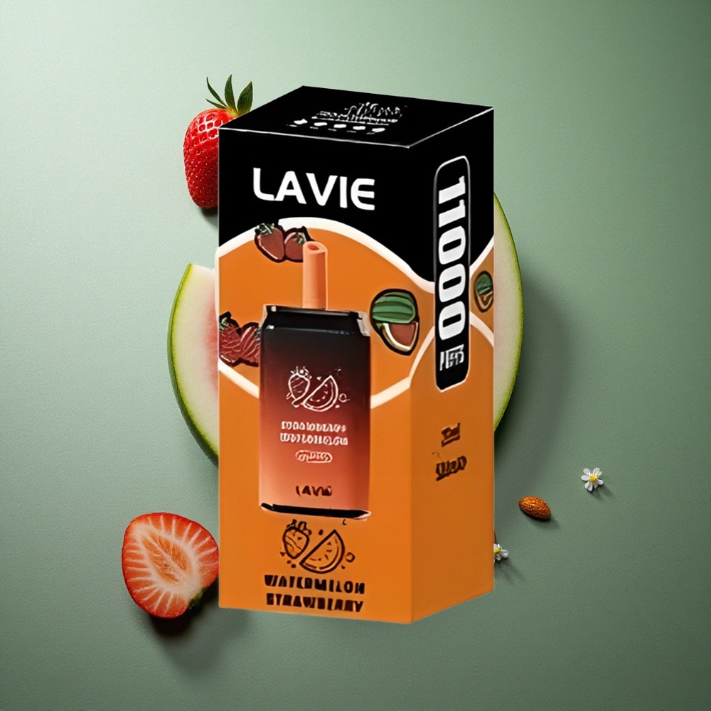 Strawberry Watermelon LAVIE Aurora 11000 Puffs UK Vape Wholesale 22ML Rechargeable