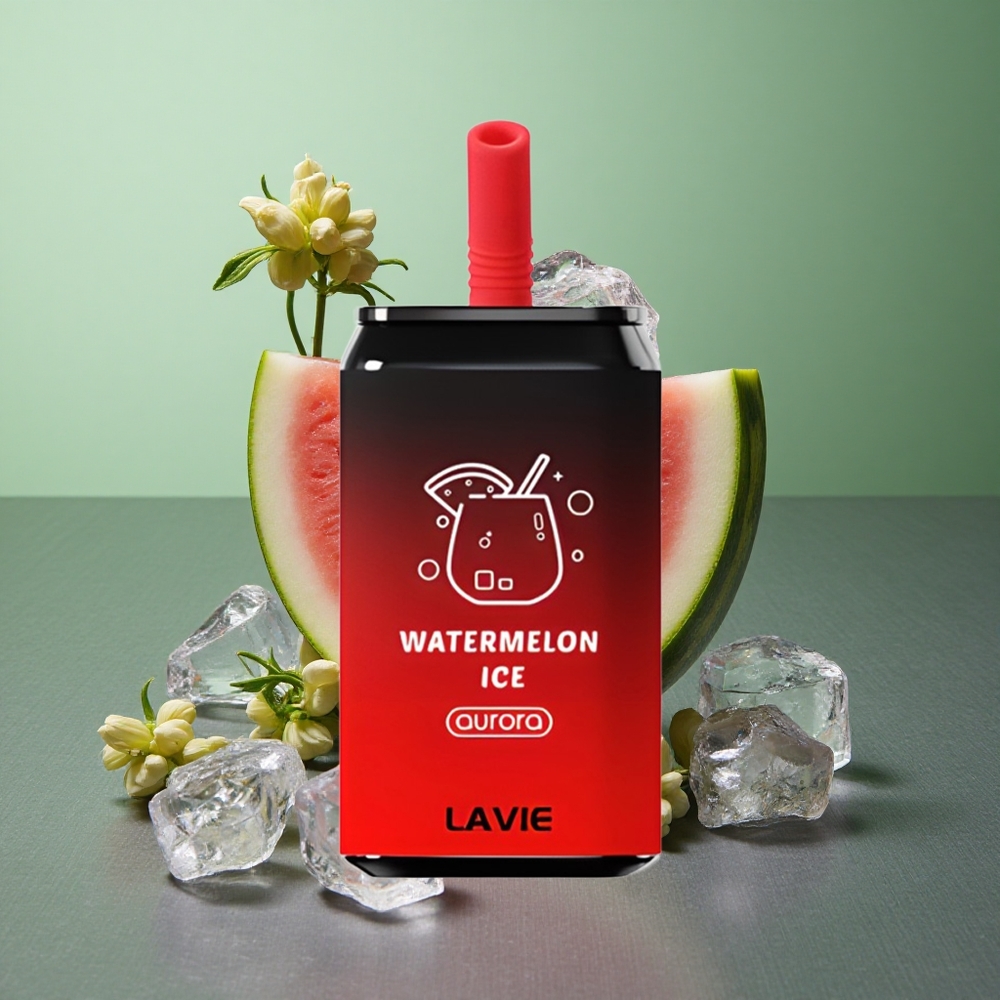 Watermelon Ice LAVIE Aurora 11000 Puffs UK Vape Wholesale Rechargeable 22ML