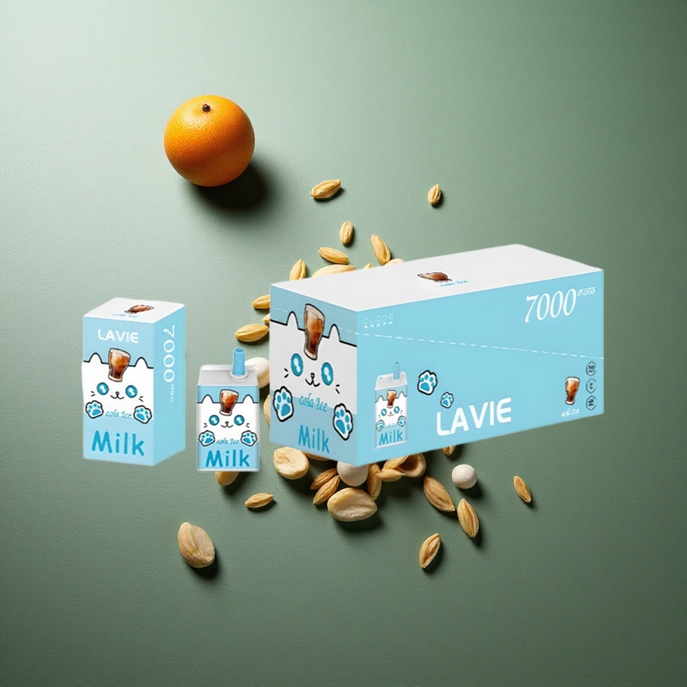 Cola Ice LAVIE Milk 7000 Puffs UK Vape Wholesale 16ML Rechargeable