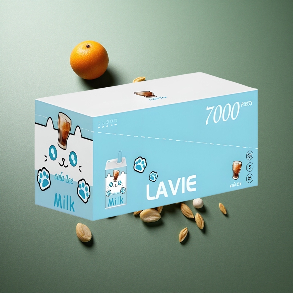 Cola Ice LAVIE Milk 7000 Puffs UK Vape Wholesale 16ML Rechargeable