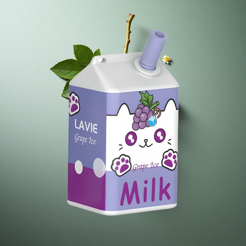 Grape Ice LAVIE Milk 7000 Puffs UK vape wholesale 16ML Rechargeable