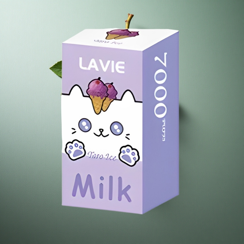 Grape Ice LAVIE Milk 7000 Puffs UK vape wholesale 16ML Rechargeable