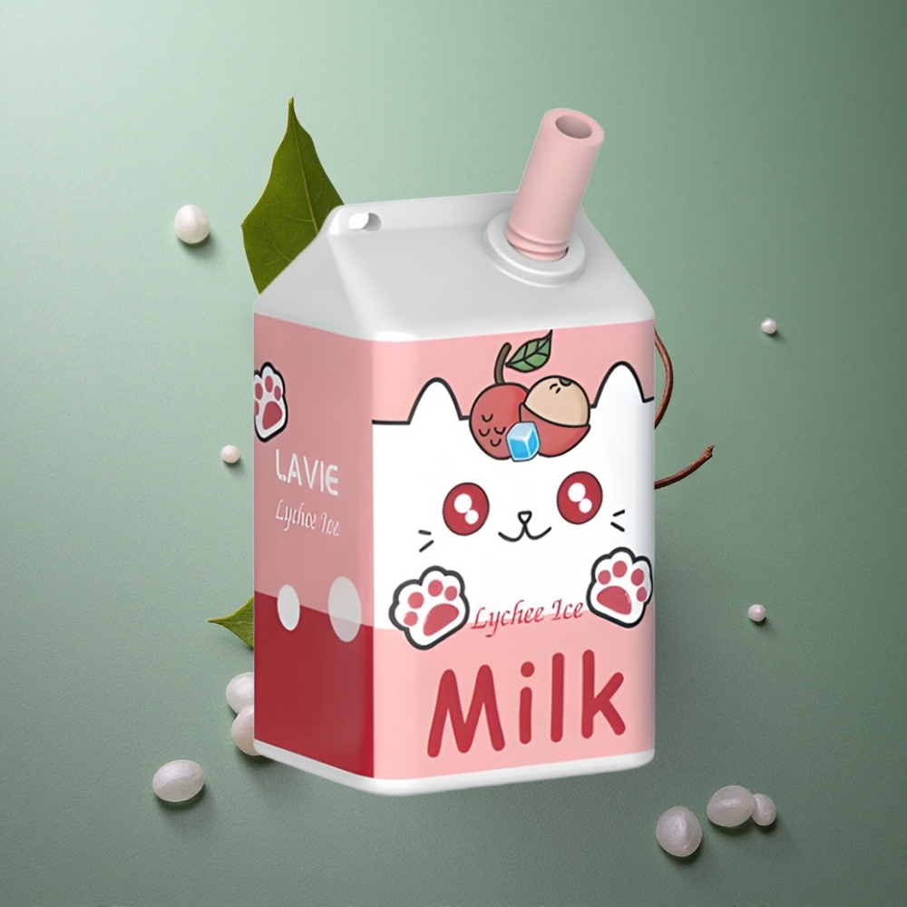 Lychee Ice LAVIE Milk 7000 Puffs UK Vape Wholesale 16ML Rechargeable