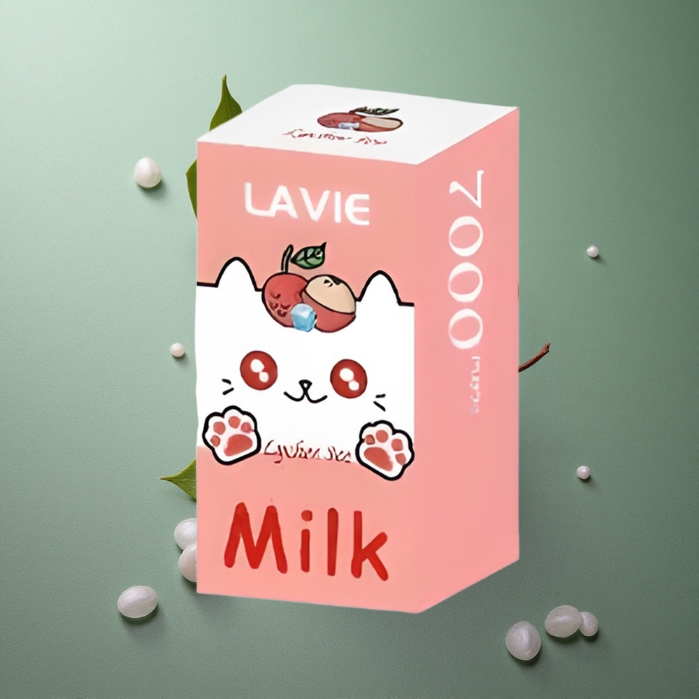 Lychee Ice LAVIE Milk 7000 Puffs UK Vape Wholesale 16ML Rechargeable
