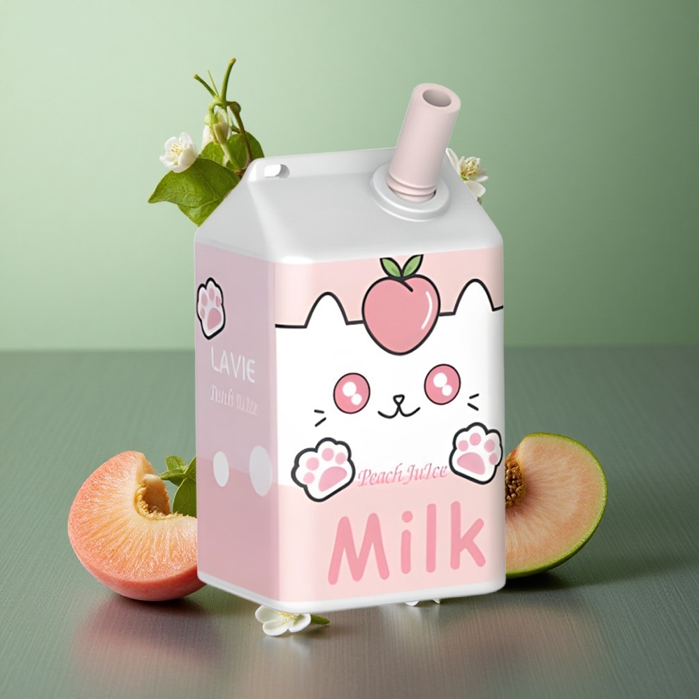 Peach Juice Lavie Milk 7000 Puffs UK Vape Wholesale Rechargeable 16ML