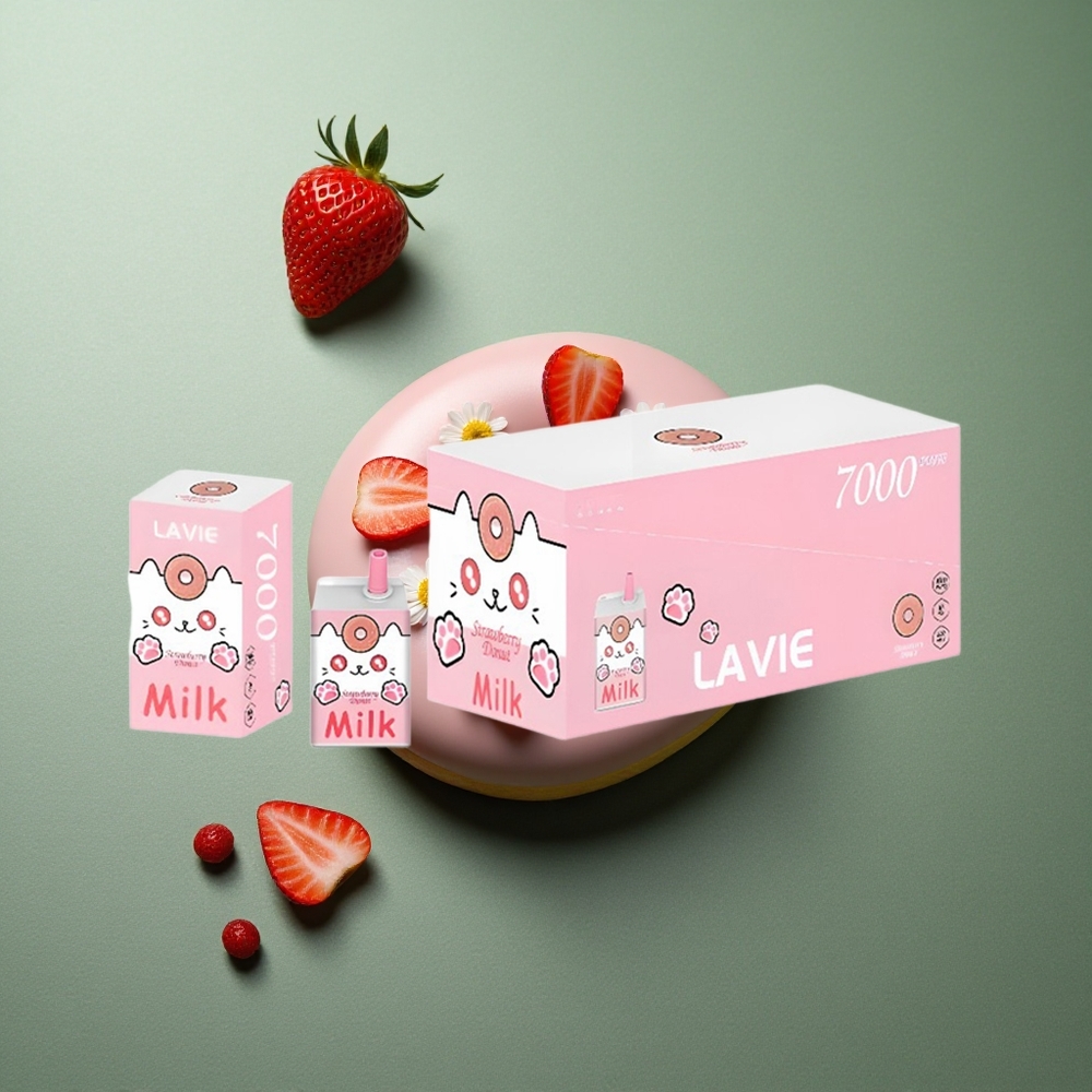 Strawberry Donut LAVIE Milk 7000 Puffs UK vape wholesale 16ML Type C Rechargeable