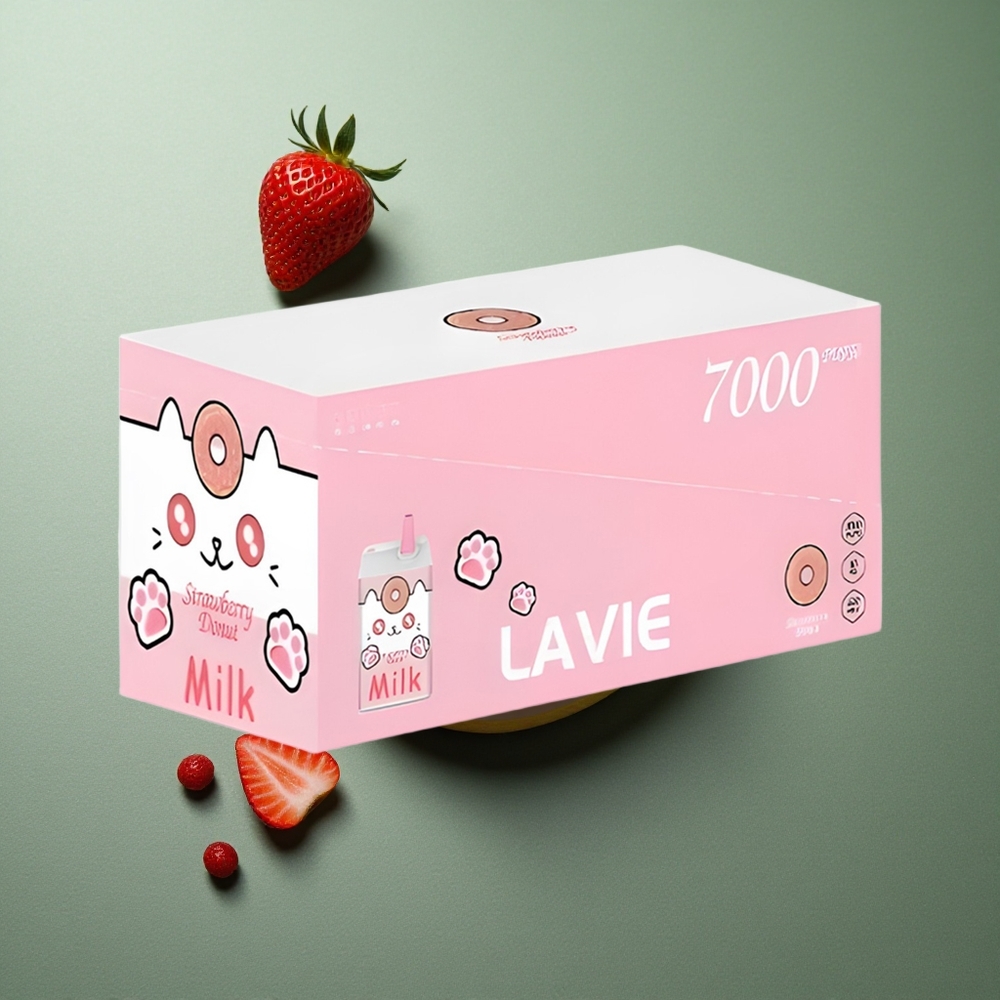 Strawberry Donut LAVIE Milk 7000 Puffs UK vape wholesale 16ML Type C Rechargeable