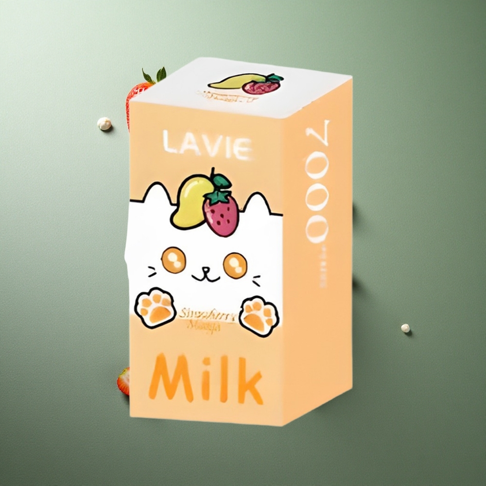 Strawberry Mango LAVIE Milk 7000 Puffs UK vape wholesale Rechargeable Type C