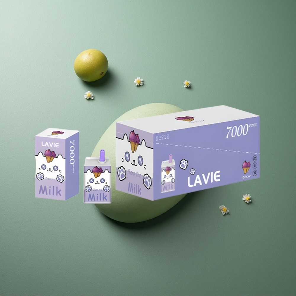 Taro Ice LAVIE Milk 7000 Puffs Disposable Vape UK Vape Wholesale Type C Rechargeable