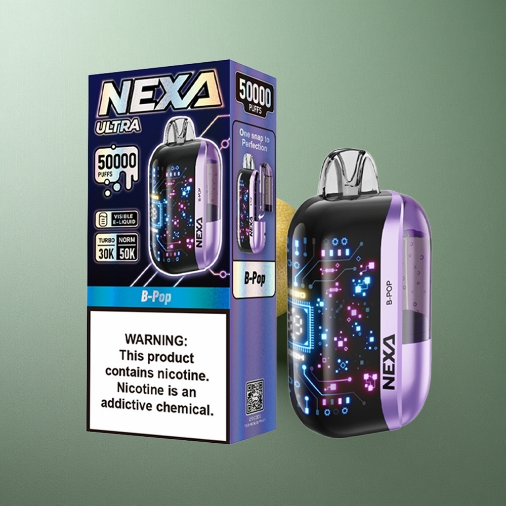 Blue Razz Ice NEXA Ultra 50K Disposable Vape 50000 Puffs UK Vape Wholesale with 20ml Capacity & Type-C Charging