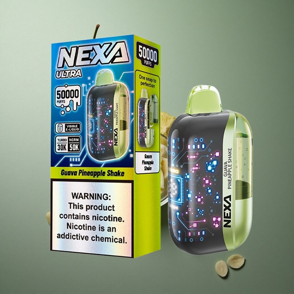 Guava Pineapple Shake NEXA Ultra 50K Disposable Vape UK vape wholesale 20ml 800mAh