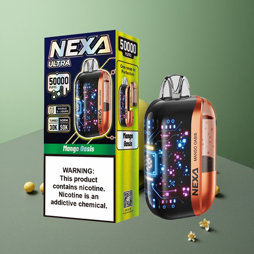 Mango Oasis NEXA Ultra 50000 Puffs UK Vape Wholesale 20ml Dual Mesh