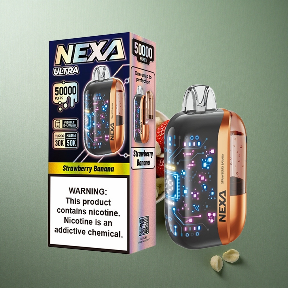 Strawberry Banana NEXA Ultra 50K Disposable Vape 50000 Puffs UK vape wholesale 20ml Prefilled