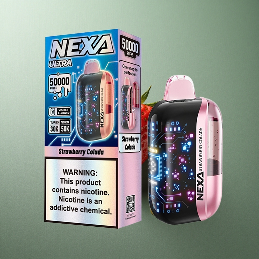 Strawberry Colada NEXA Ultra 50K Disposable Vape 50000 Puffs UK vape wholesale 20ml Prefilled