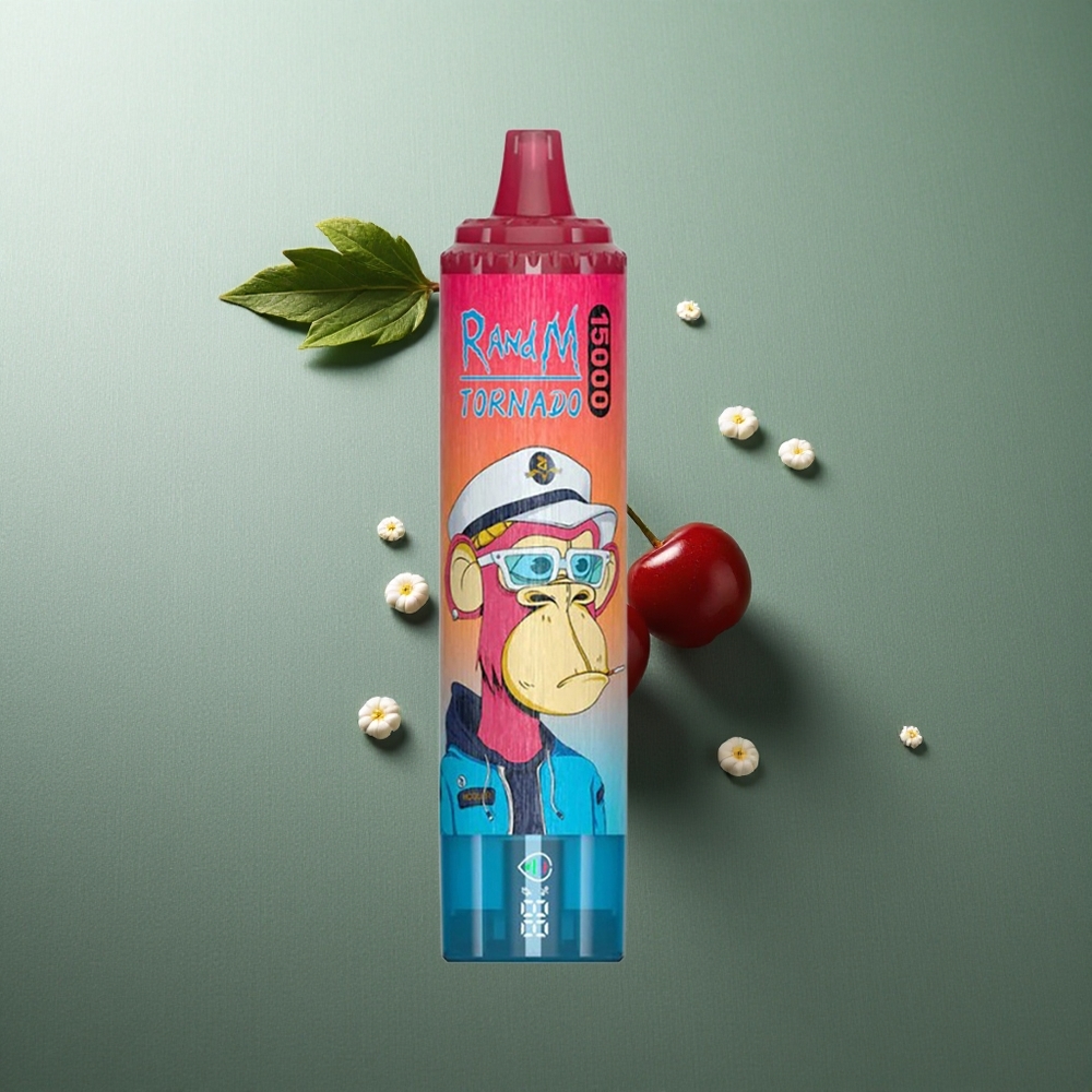 Cherry RandM Fumot Tornado 15000 Puffs UK Vape Wholesale with LCD Screen