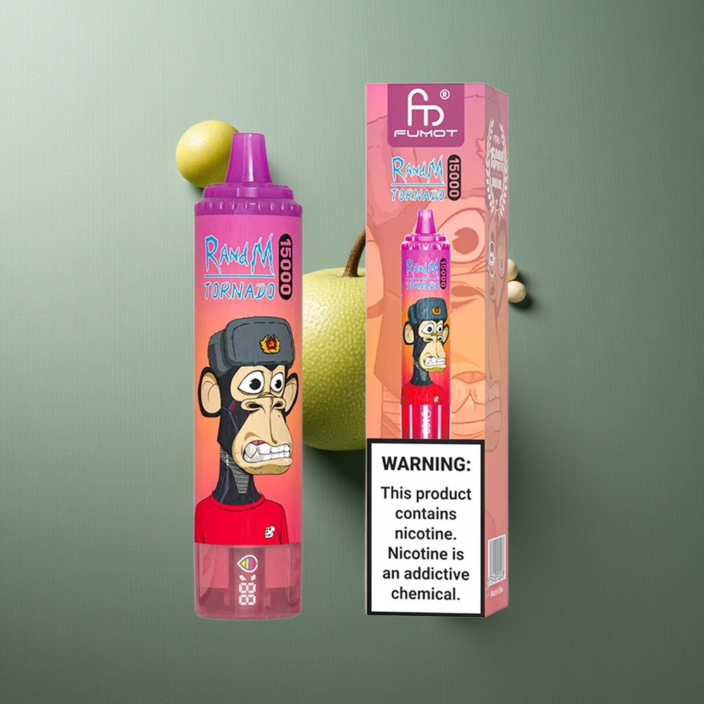 Dragon Fruit RandM Fumot Tornado 15000 Puffs UK Vape Wholesale Type-C Rechargeable