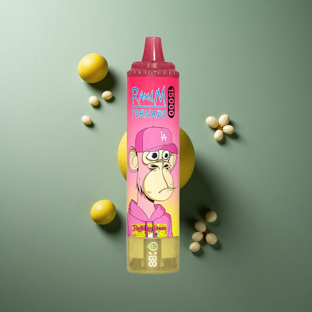 Lemon RandM Fumot Tornado 15000 Puffs UK vape wholesale Mesh Coil LCD