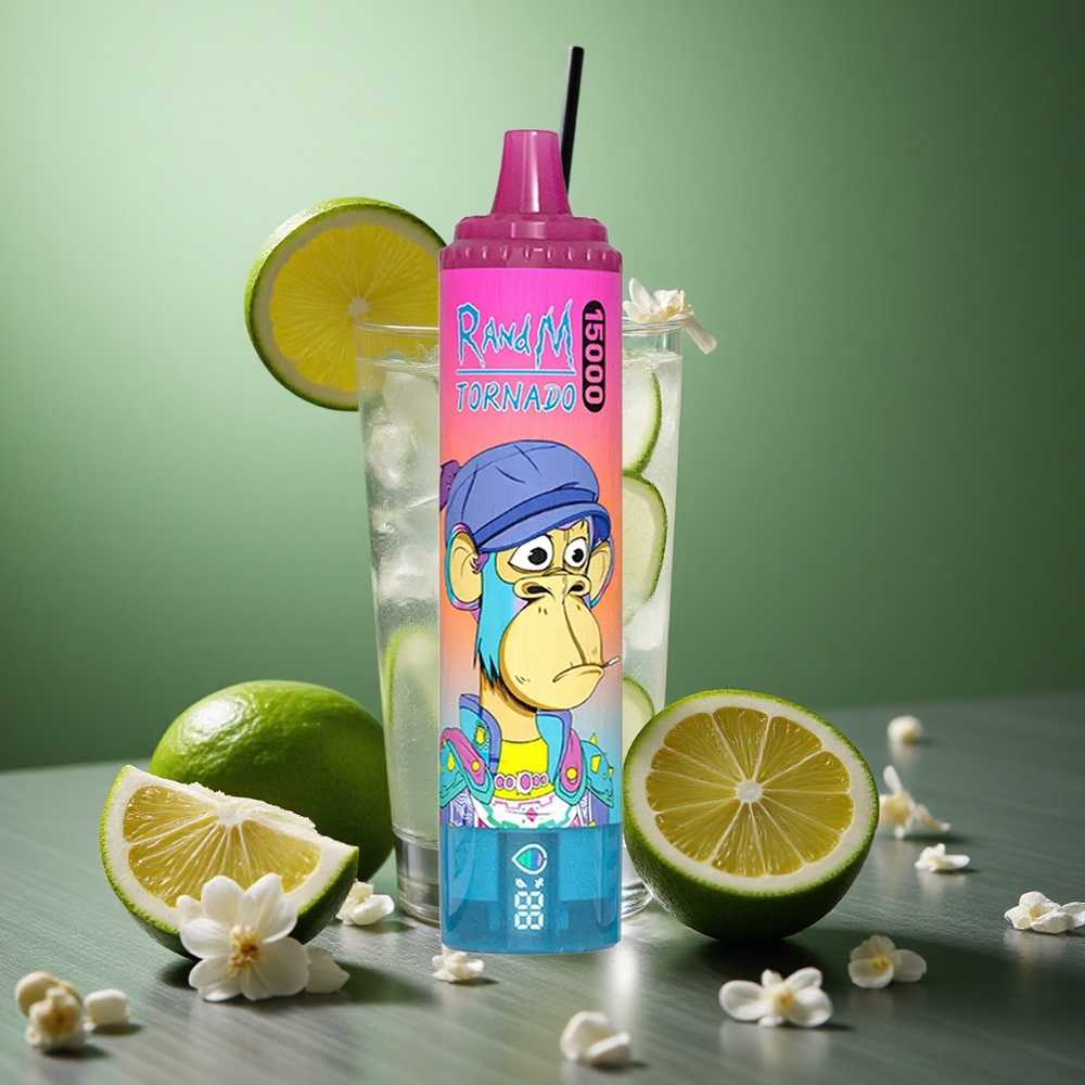 Lemonade RandM Fumot Tornado 15000 Puffs UK Vape Wholesale Mesh Coil Type-C