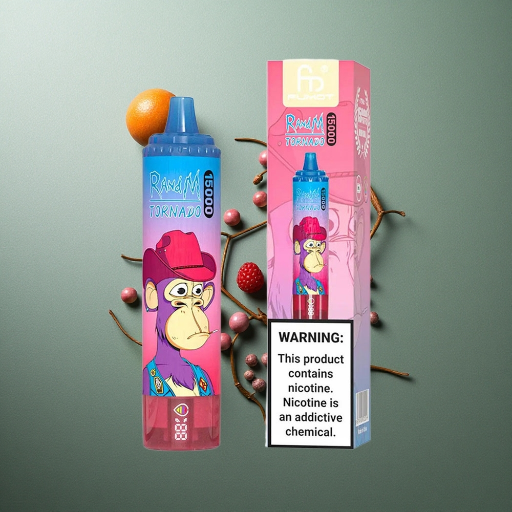 Mixed Berry RandM Fumot Tornado 15000 Puffs UK vape wholesale with LCD Screen