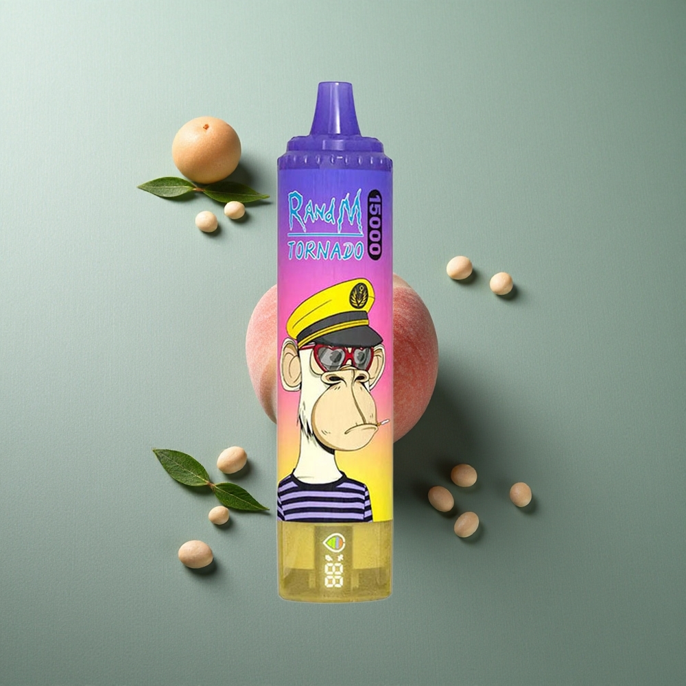 Peach Blueberry Candy RandM Fumot Tornado 15000 Puffs UK vape wholesale Mesh Coil