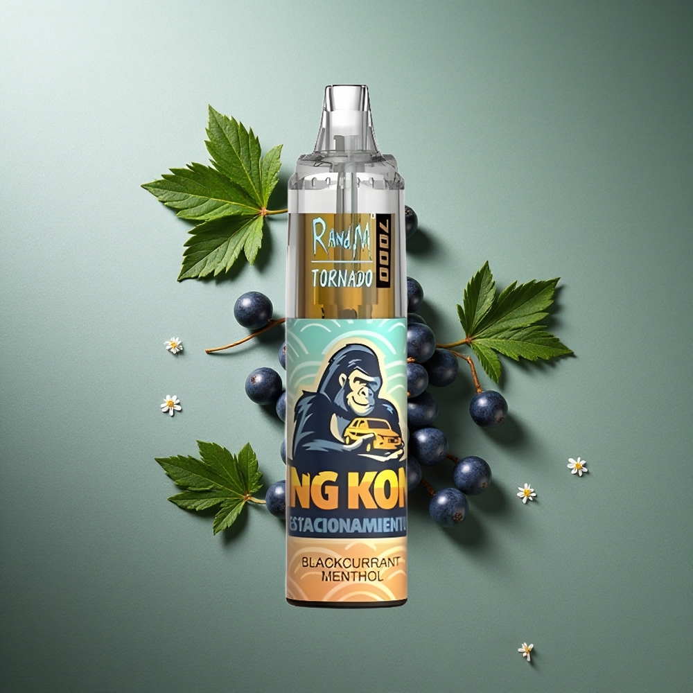 Blackcurrant Menthol RandM Fumot Tornado 7000 Puffs UK Vape Wholesale Mesh Coil