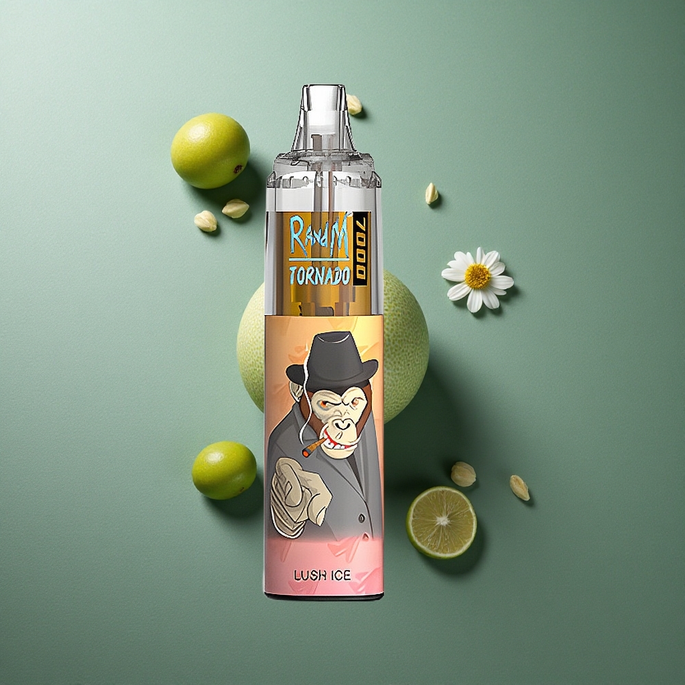 Lush Ice RandM Fumot Tornado 7000 Puffs UK Vape Wholesale with Mesh Coil