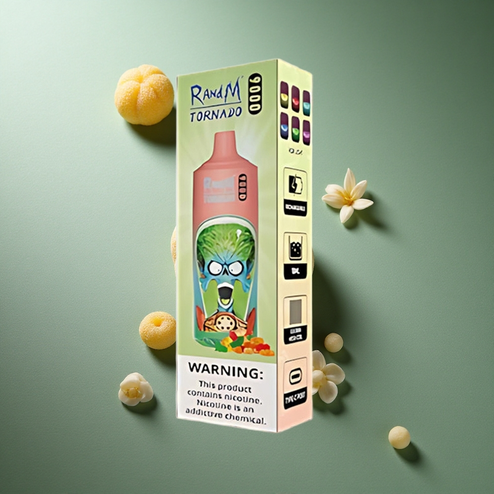 Gummy Bear RandM Fumot Tornado 9000 Puffs UK Vape Wholesale with RGB Display