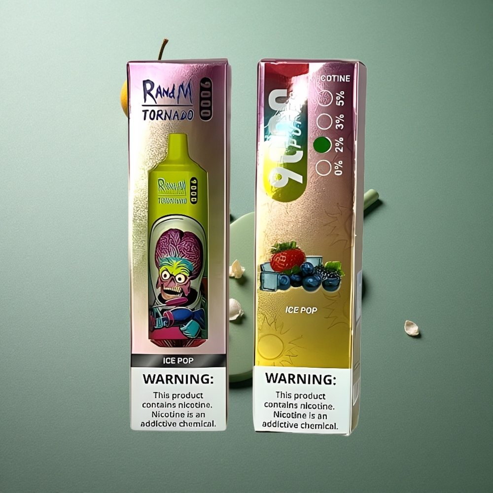 Ice Pop RandM Fumot Tornado 9000 Puffs UK vape wholesale Mesh Coil 54 Flavors