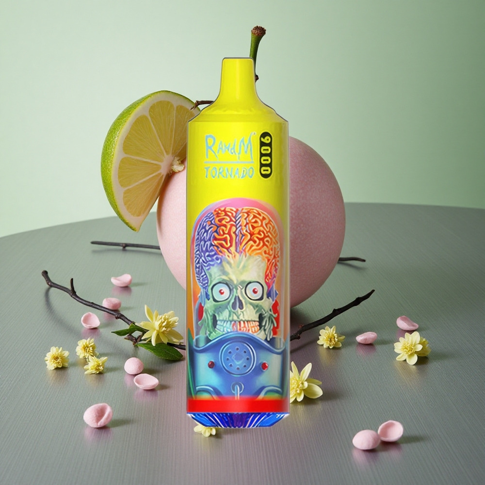 Pink Lemonade RandM Fumot Tornado 9000 Puffs UK Vape Wholesale 18mL Mesh Coil