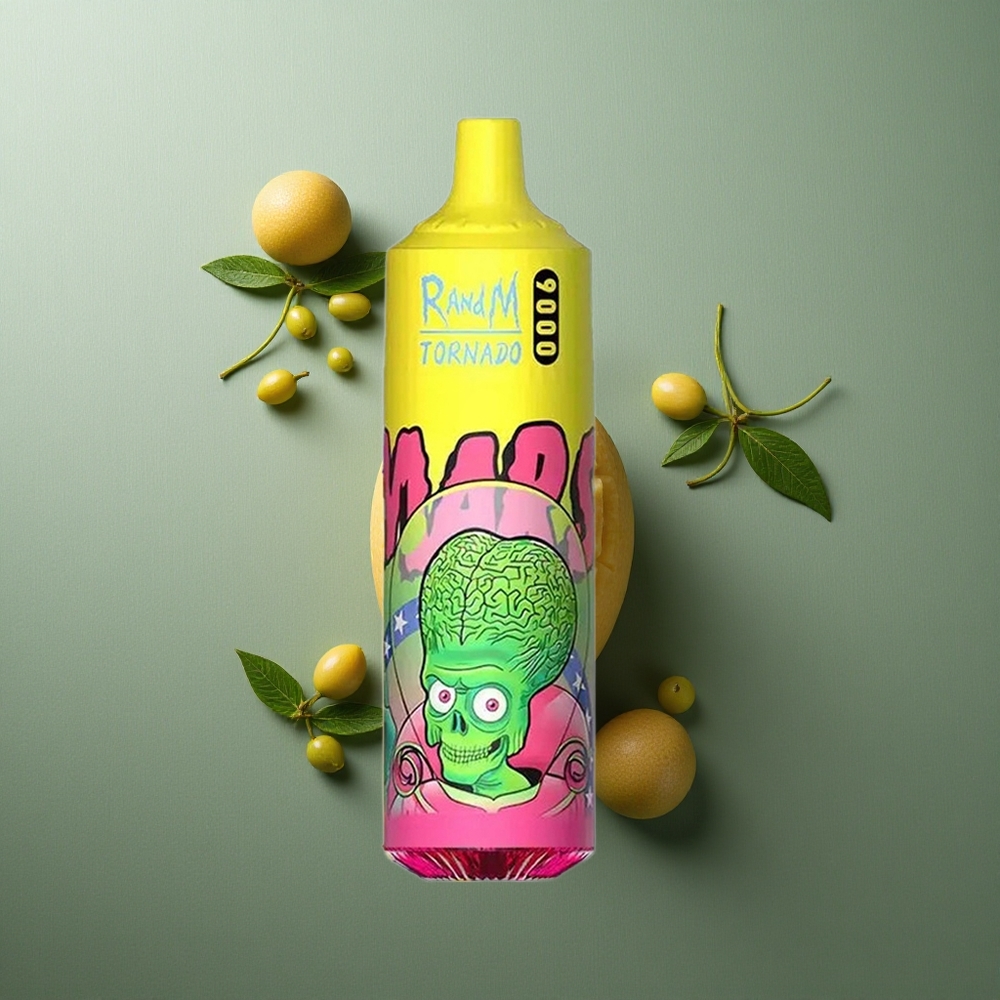 Triple Mango RandM Fumot Tornado 9000 Puffs UK Vape Wholesale with RGB Display