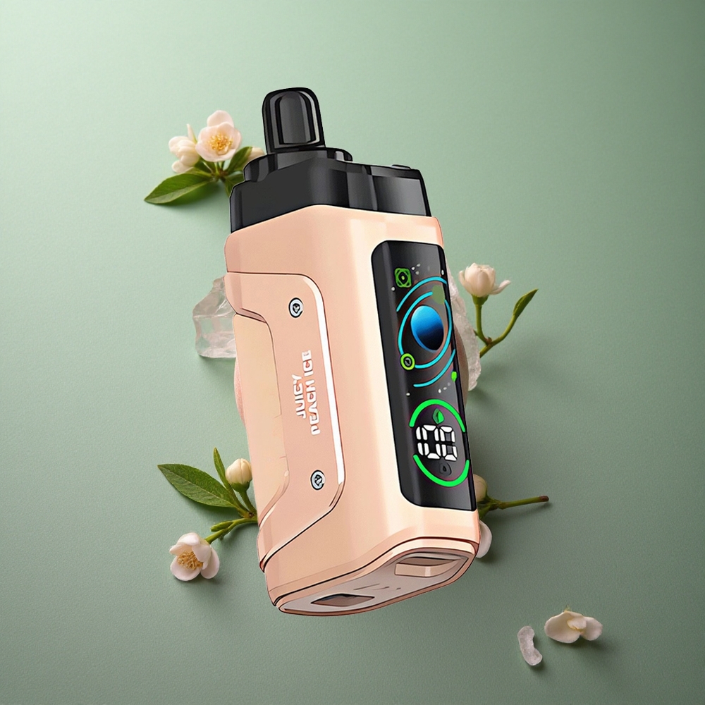 Juicy Peach Ice Razz Bar 45000 Puffs UK Vape Wholesale Adjustable Airflow