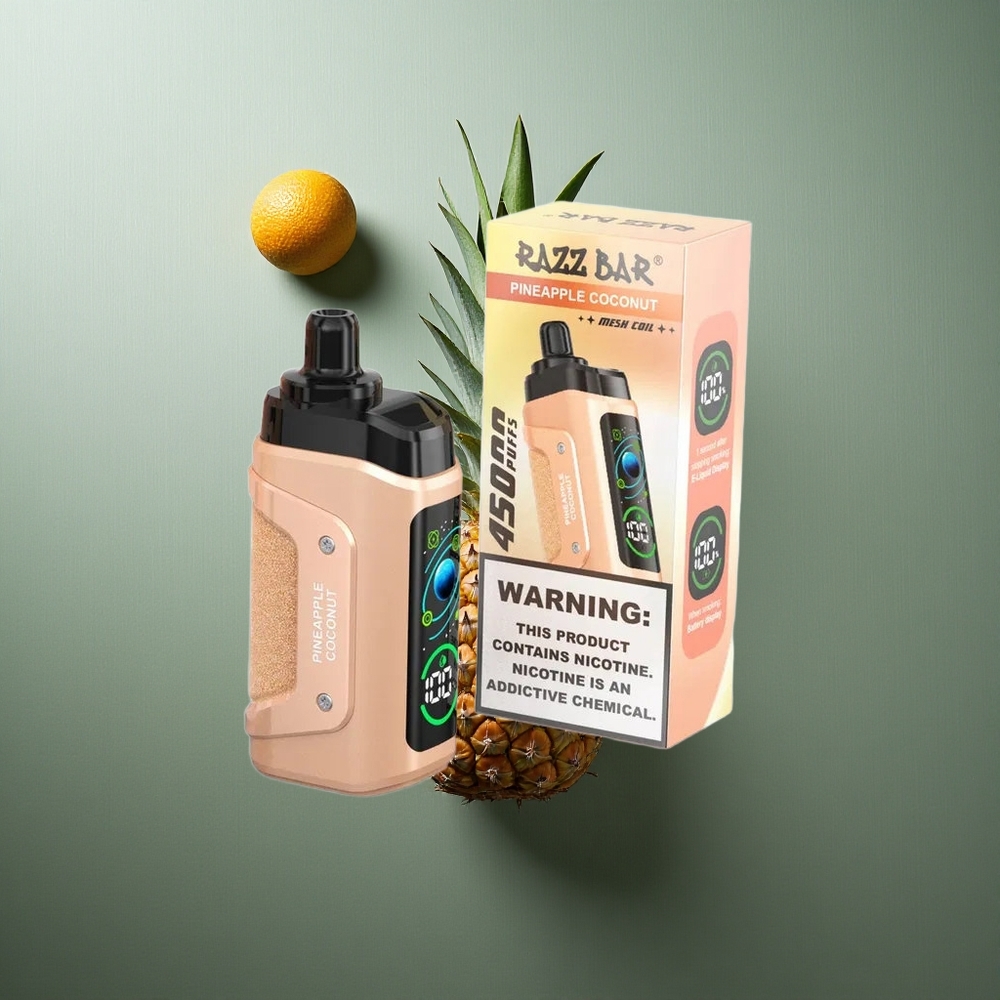 Pineapple Coconut Razz Bar 45000 Puffs Disposable Vape UK Vape Wholesale Adjustable Airflow
