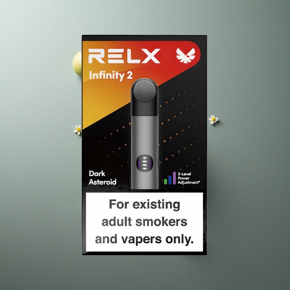 Grey RELX Infinity 2 650 Puffs UK Vape Wholesale USB Type-C
