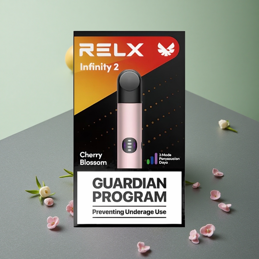 Pink Relx Infinity 2 650 Puffs UK Vape Wholesale Sleek Metallic Finish