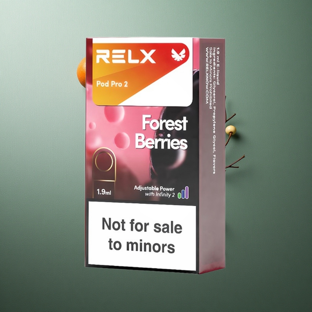 Forest Berries RELX Pod Pro 2 600 Puffs UK Vape Wholesale 3 Voltage Modes