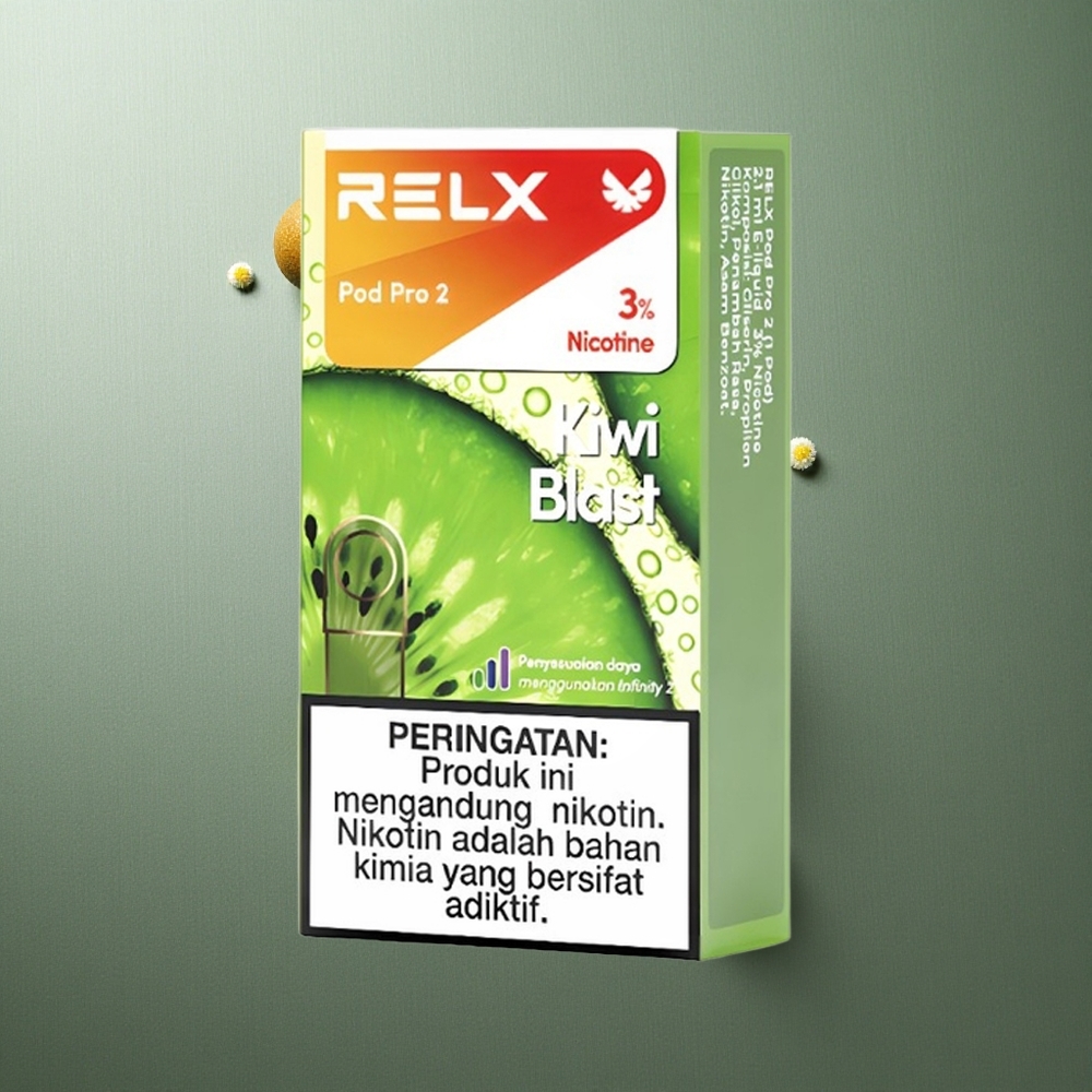 Kiwi Blast RELX Pod Pro 2 600 Puffs UK Vape Wholesale 1.9ml 3 Voltage Modes