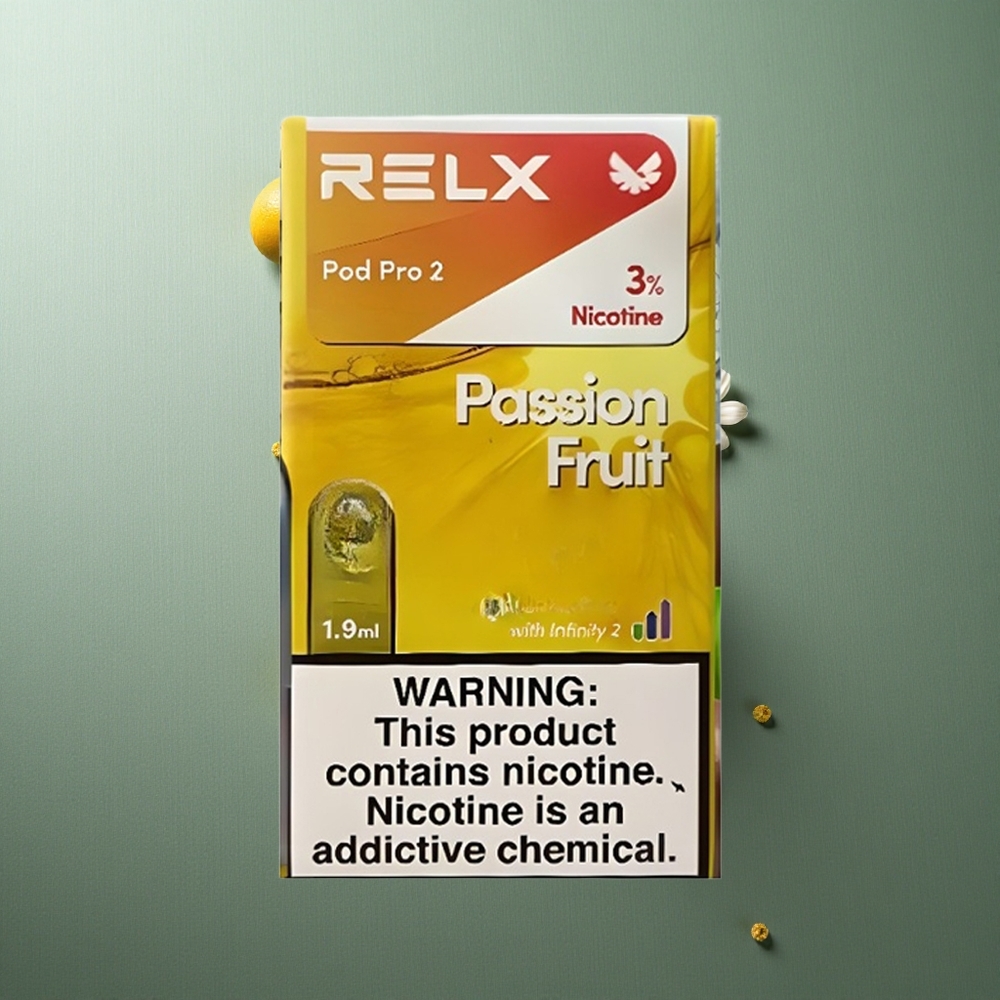 Passion Fruit RELX Pod Pro 2 600 Puffs UK Vape Wholesale 1.9ml 3% Nicotine