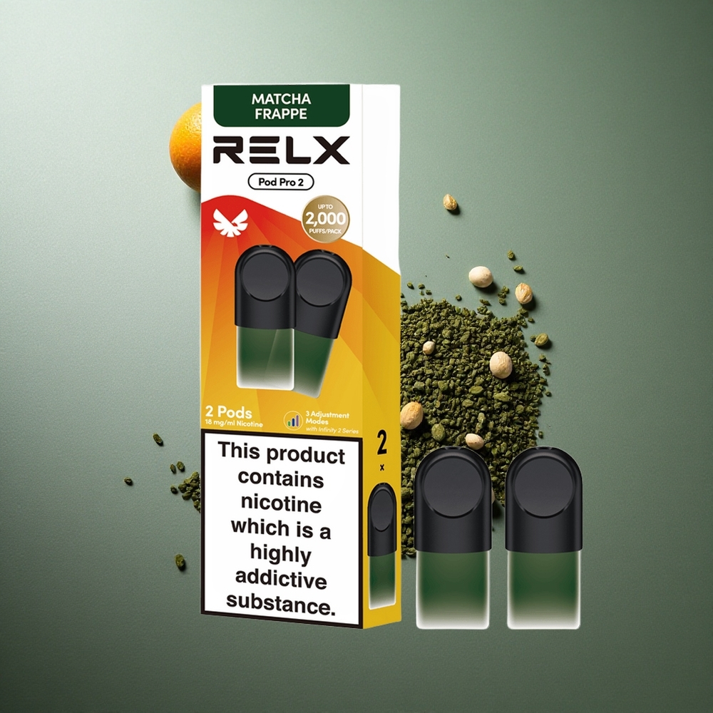 Tea-Matcha Frappe RELX Pod Pro 2 600 Puffs UK Vape Wholesale 1.9ml