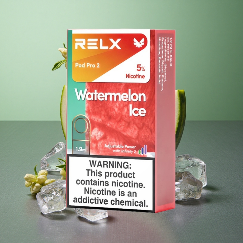 Watermelon Ice RELX Pod Pro 2 600 Puffs UK Vape Wholesale 1.9ml 5% Nicotine